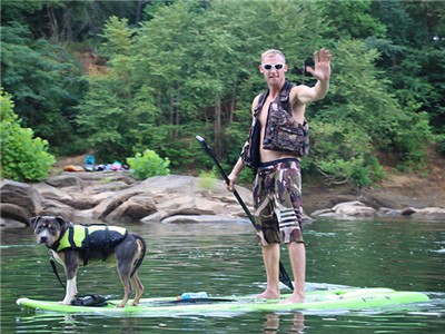 Stand up Paddle Board all Around with Dog